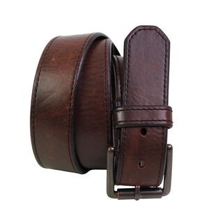 Levi's BROWN REAL LEATHER 1 3/8"Wd STITCH CASUAL DRESS MEN'S BELT Sz 36/90 (R31